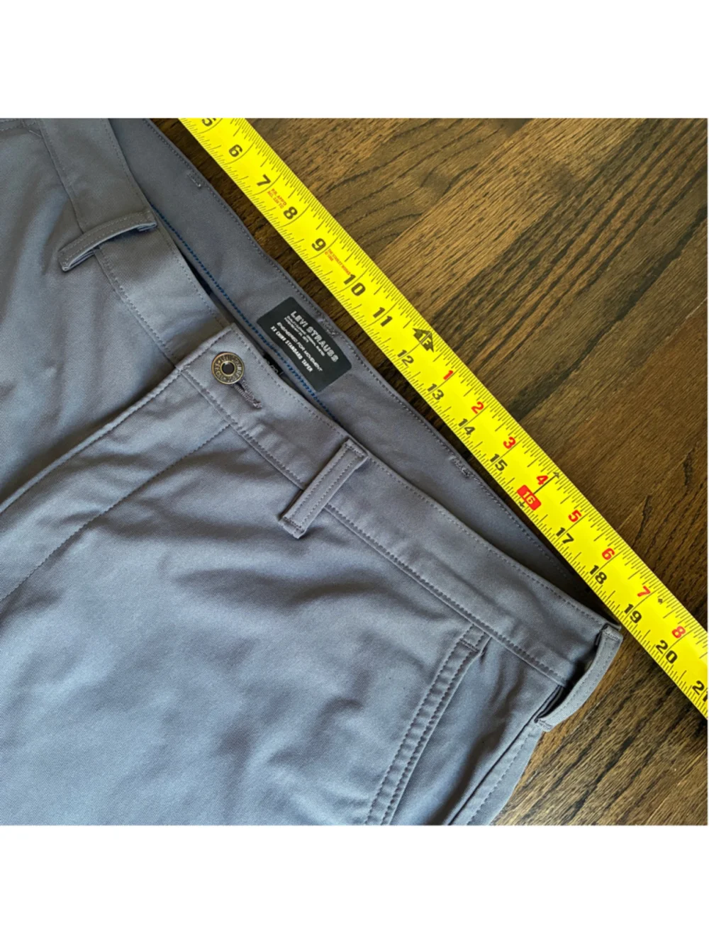LEVIS XX Chino Standard Taper Tech Performance Pants Mens 38x30 Gray Gorpcore